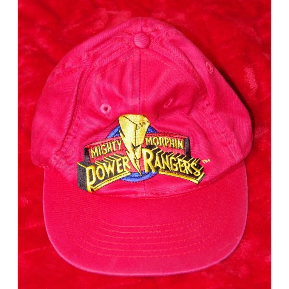 Vintage 1994 Kids Snapback Cap Power Rangers Mighty Morphin Saban Cap, Size 4-7X